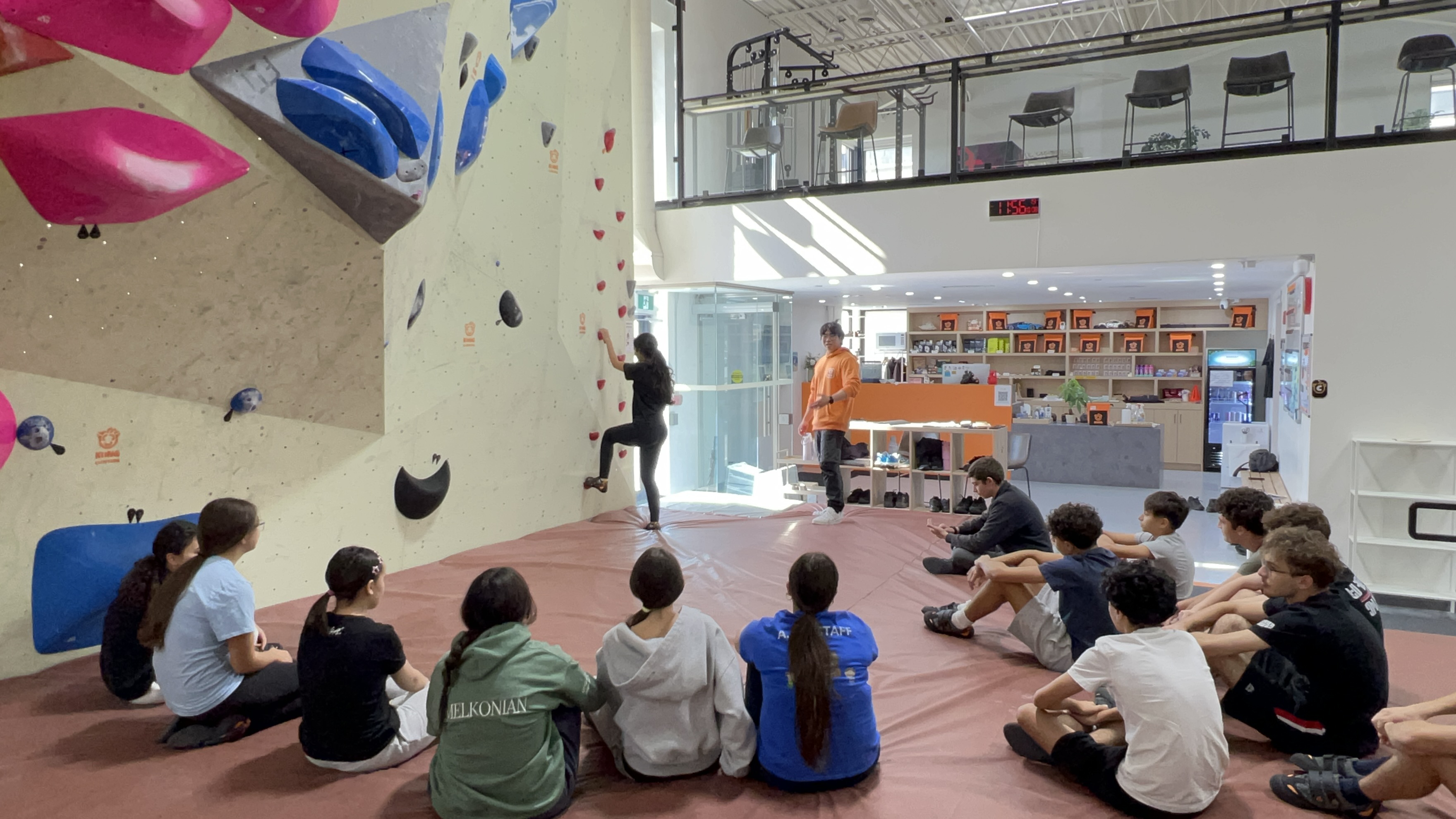 Youth climbing program at Kong Climbing Toronto - kids learning to climb